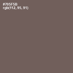 #705F5B - Russett Color Image