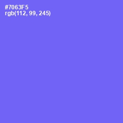 #7063F5 - Moody Blue Color Image