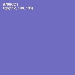#706CC1 - Blue Marguerite Color Image