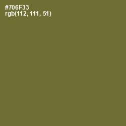 #706F33 - Yellow Metal Color Image