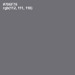 #706F76 - Fedora Color Image