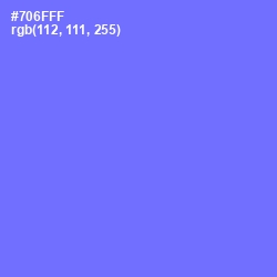 #706FFF - Moody Blue Color Image