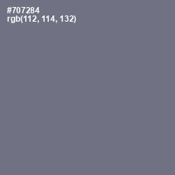 #707284 - Storm Gray Color Image