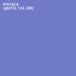 #707AC8 - Moody Blue Color Image