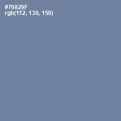 #70829F - Slate Gray Color Image