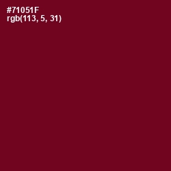 #71051F - Venetian Red Color Image