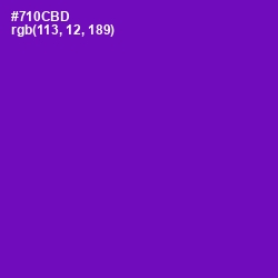 #710CBD - Purple Color Image