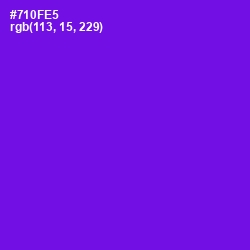#710FE5 - Purple Heart Color Image
