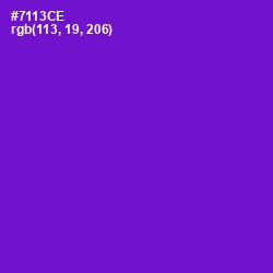 #7113CE - Purple Heart Color Image