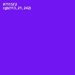 #7115F2 - Purple Heart Color Image