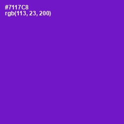 #7117C8 - Purple Heart Color Image