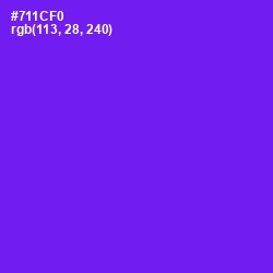 #711CF0 - Purple Heart Color Image