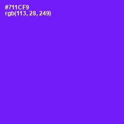 #711CF9 - Purple Heart Color Image