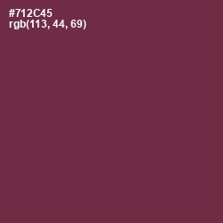 #712C45 - Tawny Port Color Image