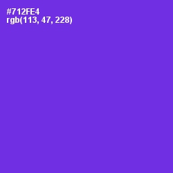 #712FE4 - Purple Heart Color Image