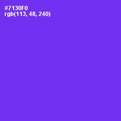 #7130F0 - Purple Heart Color Image