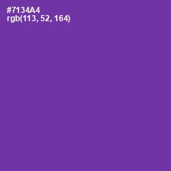 #7134A4 - Royal Purple Color Image