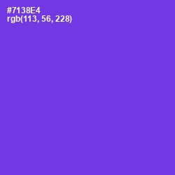 #7138E4 - Purple Heart Color Image