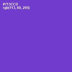 #713CCD - Purple Heart Color Image