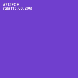 #713FCE - Purple Heart Color Image