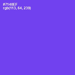 #7140EF - Fuchsia Blue Color Image