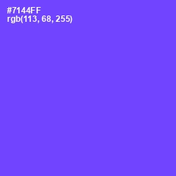 #7144FF - Fuchsia Blue Color Image