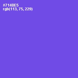 #714BE5 - Fuchsia Blue Color Image