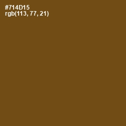 #714D15 - Raw Umber Color Image