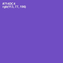 #714DC4 - Fuchsia Blue Color Image