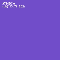 #714DCA - Fuchsia Blue Color Image