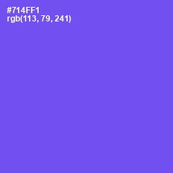 #714FF1 - Blue Marguerite Color Image
