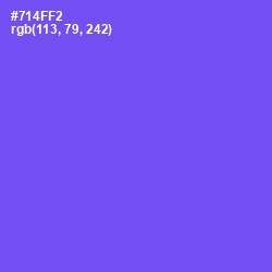 #714FF2 - Blue Marguerite Color Image