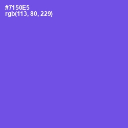 #7150E5 - Fuchsia Blue Color Image