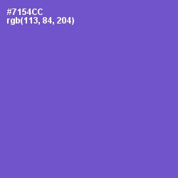 #7154CC - Fuchsia Blue Color Image