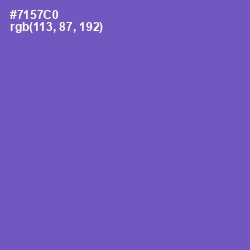 #7157C0 - Fuchsia Blue Color Image
