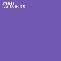 #7159B1 - Blue Violet Color Image