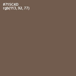 #715C4D - Tobacco Brown Color Image