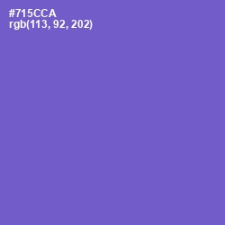 #715CCA - Fuchsia Blue Color Image