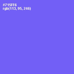 #715FF6 - Moody Blue Color Image