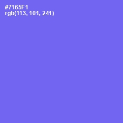 #7165F1 - Moody Blue Color Image