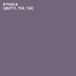 #71667A - Old Lavender Color Image