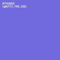 #716ADE - Moody Blue Color Image