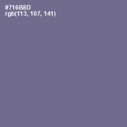 #716B8D - Rum Color Image