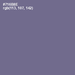 #716B8E - Rum Color Image