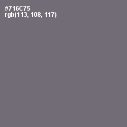 #716C75 - Fedora Color Image