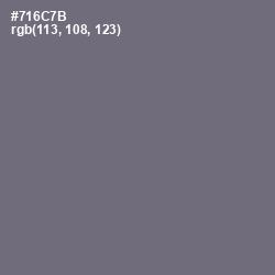 #716C7B - Fedora Color Image