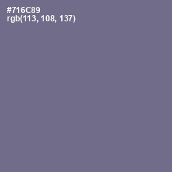 #716C89 - Rum Color Image