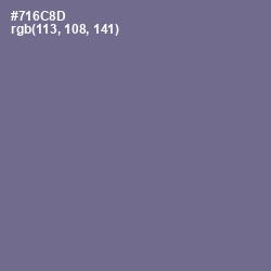 #716C8D - Rum Color Image