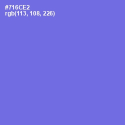 #716CE2 - Moody Blue Color Image