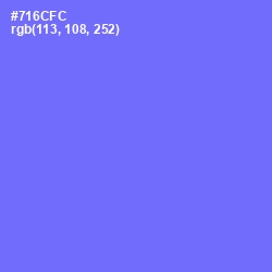 #716CFC - Moody Blue Color Image